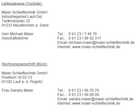 Anschrift